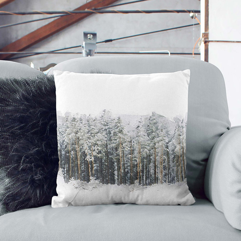 Square Cushion, 55cm H x 55cm W x 20cm D, White