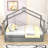 Wood House Bed With Pull-Out Twin Trundle-431005077-431005078