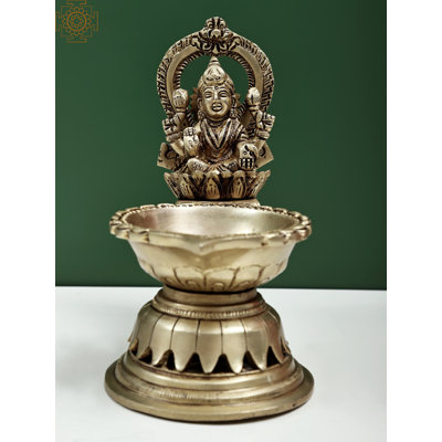 Grande déesse 7 "Lakshmi Diya | Fait à la main