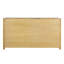 Commode en bois de pin récupéré à 6 tiroirs Roux, brun clair
