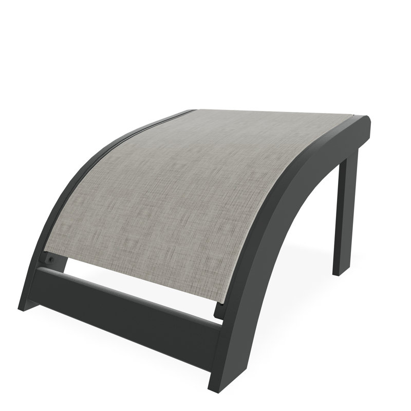 Repose-pieds Adirondack en polymère de qualité marine, Graphite, Fumée