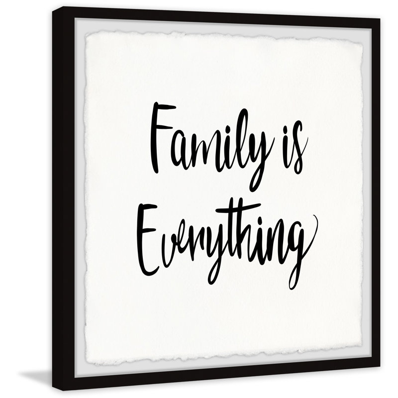 Family Is Everything IV Framed Print, 24" H x 24" W x 1.5" D