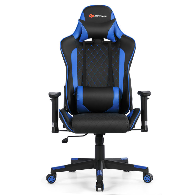Fauteuil Goplus, Noir / bleu