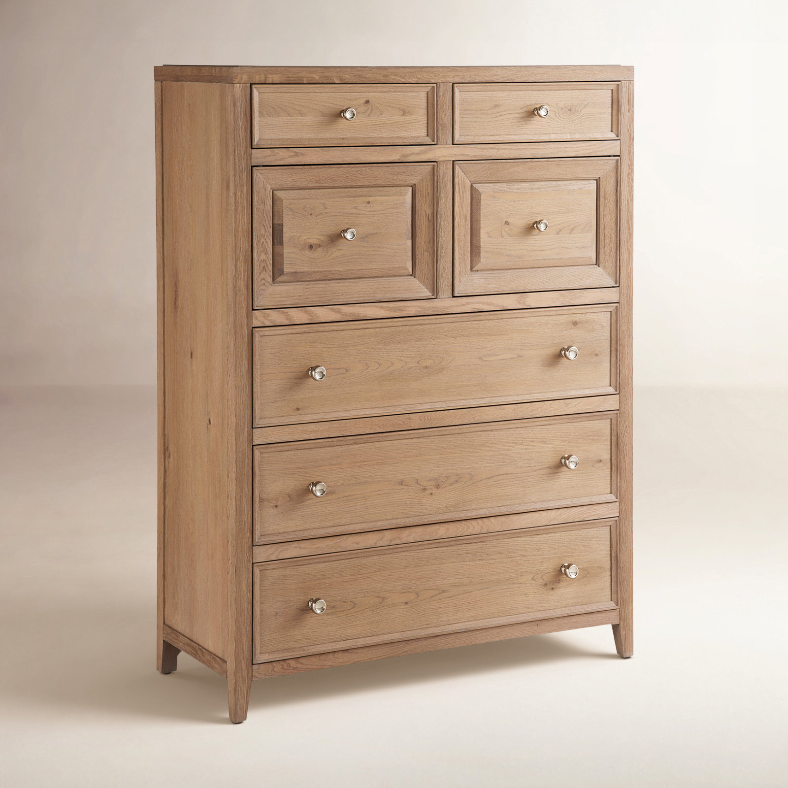 Rosalie 7 Drawer 44" W Chest, Brown