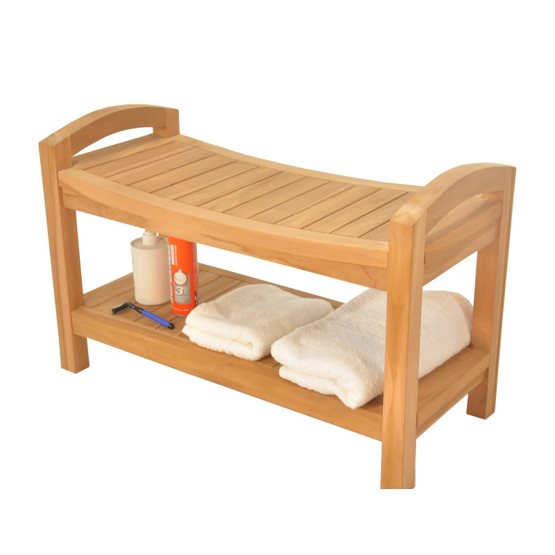 Whitlock 30'' W Teak Shower Bench
