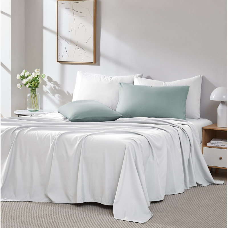 Deux taies d'oreiller en microfibre Eldon par Southshore Fine Linens, Taie d'oreiller taille très grand, Bleu sarcelle