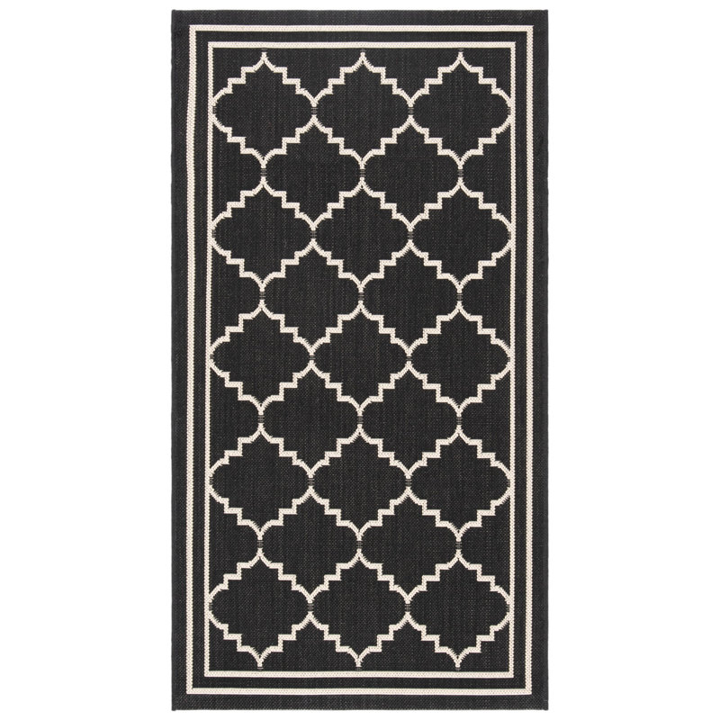 Tapis d'intérieur / extérieur à motif géométrique Herefordshire Performance, Rectangle 2 pi 7 po x 5 pi