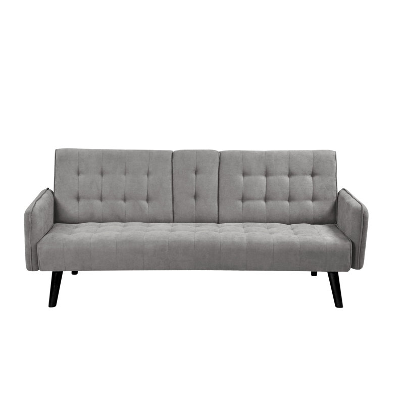 Canapé convertible l 72 po, Gris