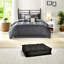 Ensemble de literie luxueux 7 pièces gris en polyester de style maison de campagne