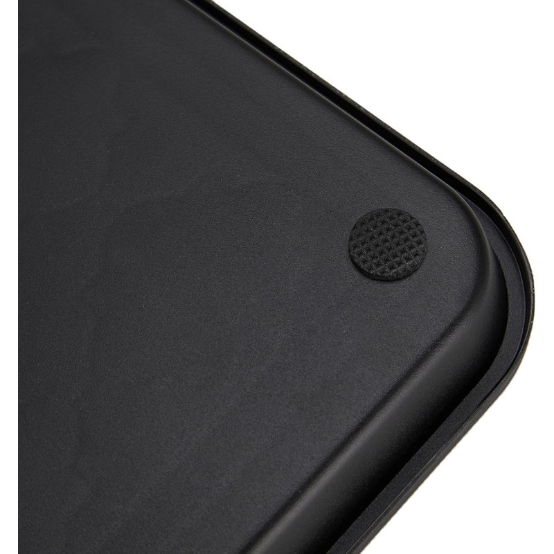 Boot Tray, 16.7 x 12.8 inch , Waterproof Shoe Tray for Indoor and Outdoor, Pet Food mat Tray,, Black