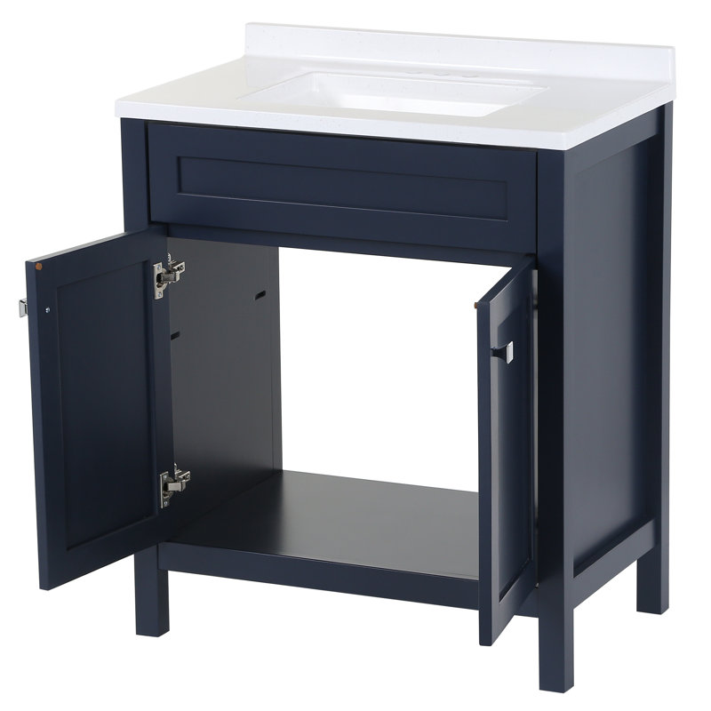 Ensemble de meuble-lavabo simple 31 po Keanon, Neige
