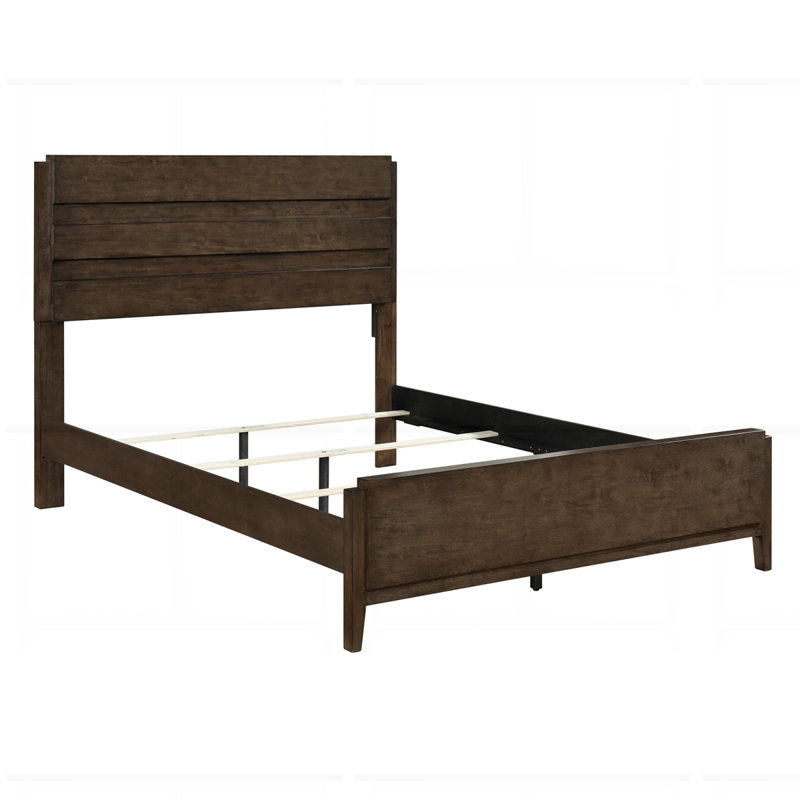 Classic Contemporary Solid Rubberwood Bed