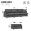 Canapé modulaire en chenille 4 places avec - Mobilier de salon polyvalent-1016485193