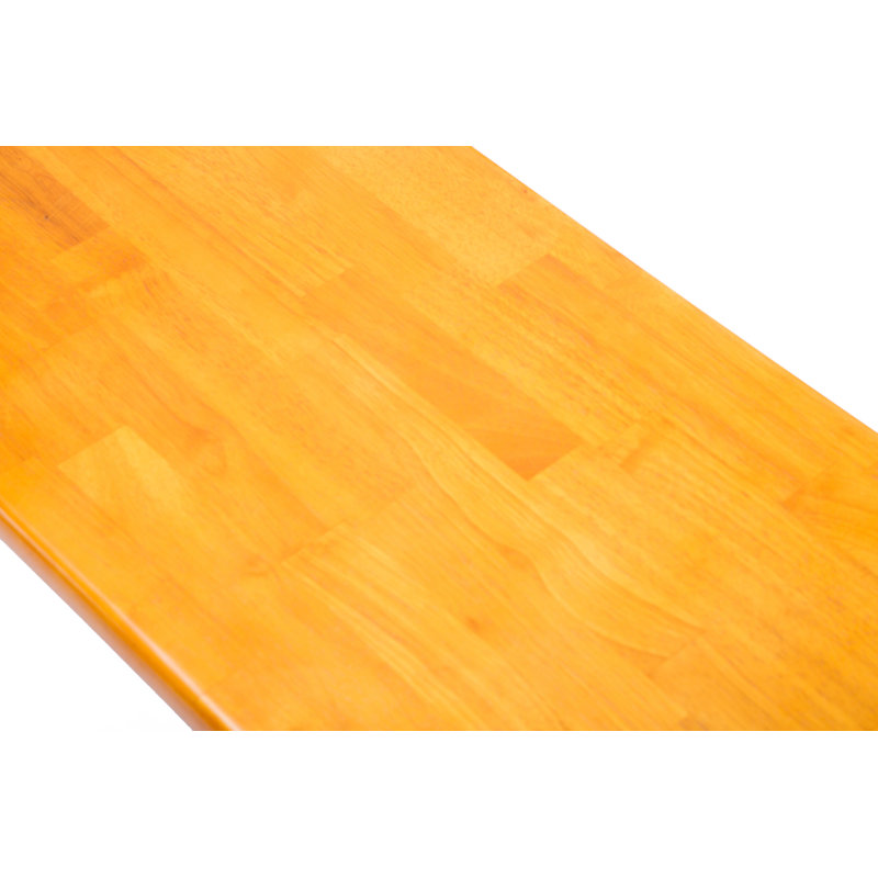Banc en bois Weldy, Noir / chêne