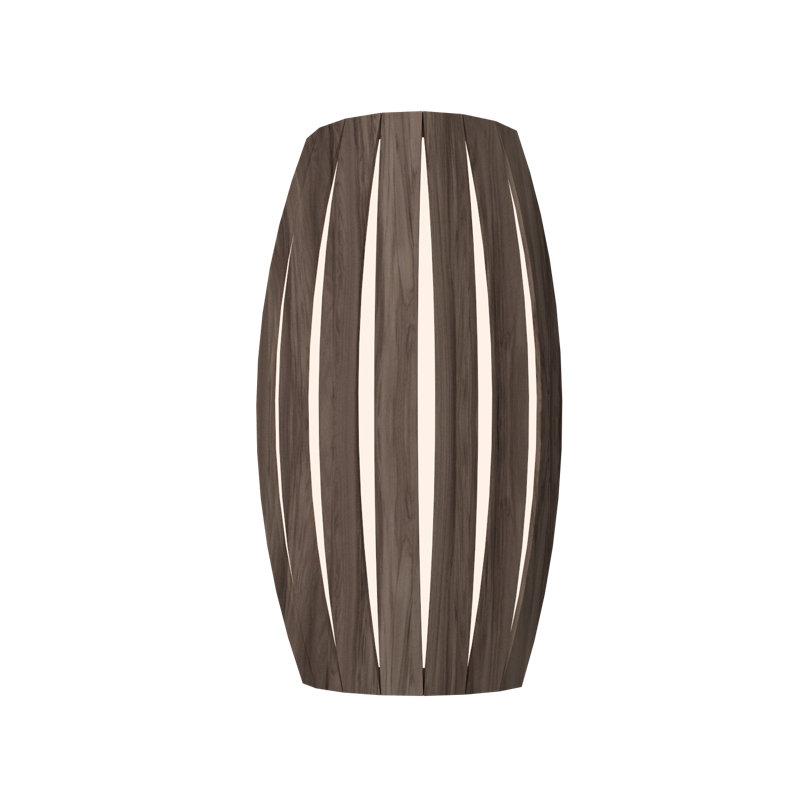 2 - Light LED Flush Mounted Sconce, American Walnut