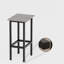 Ensemble de table de bar pratique avec deux tabourets de bar confortables, convenant à plusieurs espaces intérieurs et facile à ranger