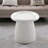 Magnesium Oxide Fluted Pedestal Side Table-2137811204