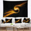 Tapisserie de motif jaune danse 3d-28501552