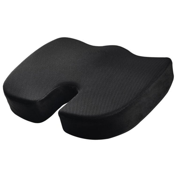 Enhanced Seat Cushion, Memory Foam Coccyx Cushion for Tailbone Pain, Office Chair Car Seat Cushion, Sciatica & Back Pain Relief, Gray, Size: One Size