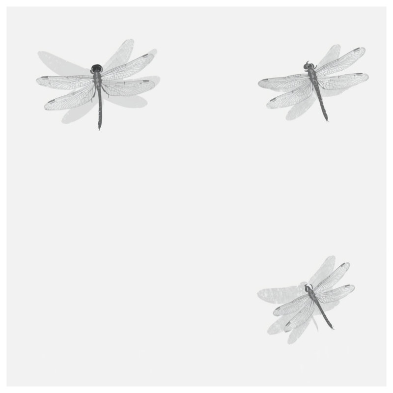Tapis de bain Three Dragonfly Illustration, L 34 po x L 21 po