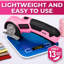 Ciseaux électriques sans fil Pink Power avec lame rotative ronde - Cutter rechargeable, outil de coupe de précision pour les loisirs créatifs, le bricolage, la couture, les tissus et les projets de loisirs.