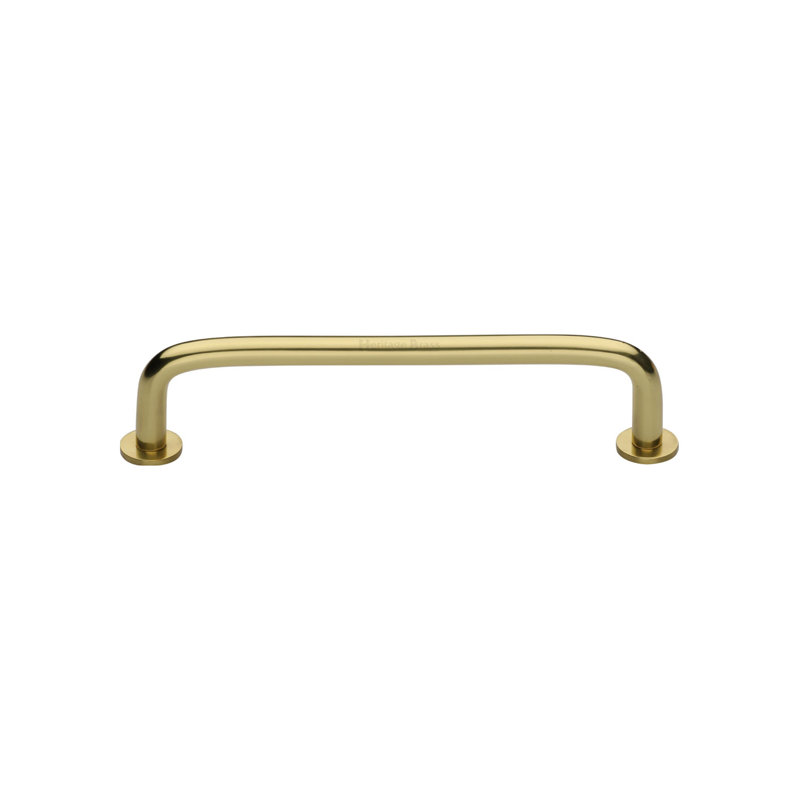 Heritage Brass Heritage Cabinet Pull Wire Design with Rose, Polished Brass, 104cm L x 8cm W