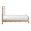 Mobilier de chambre à coucher en bois de chenille beige à finition moderne au design naturel