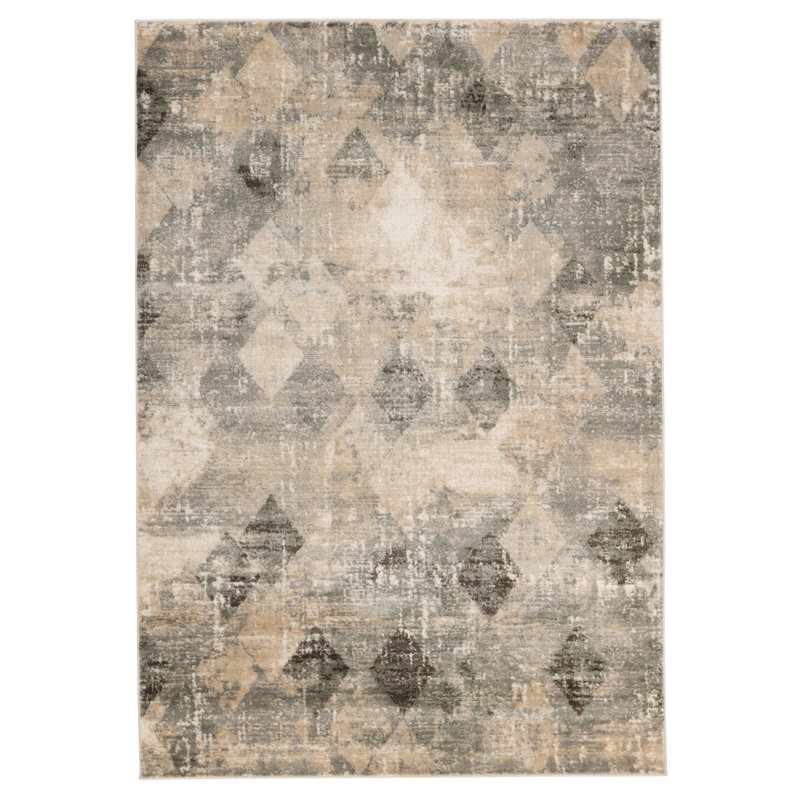 Tapis géométrique Napoli, Rectangle 6 pi 7 po x 9 pi 6 po