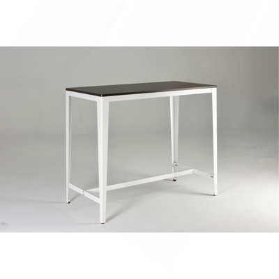 Table à hauteur de comptoir de style campagnard minimaliste en brun / blanc