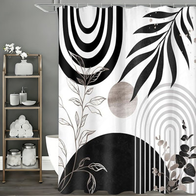 Boho Shower Curtains with Hooks Included