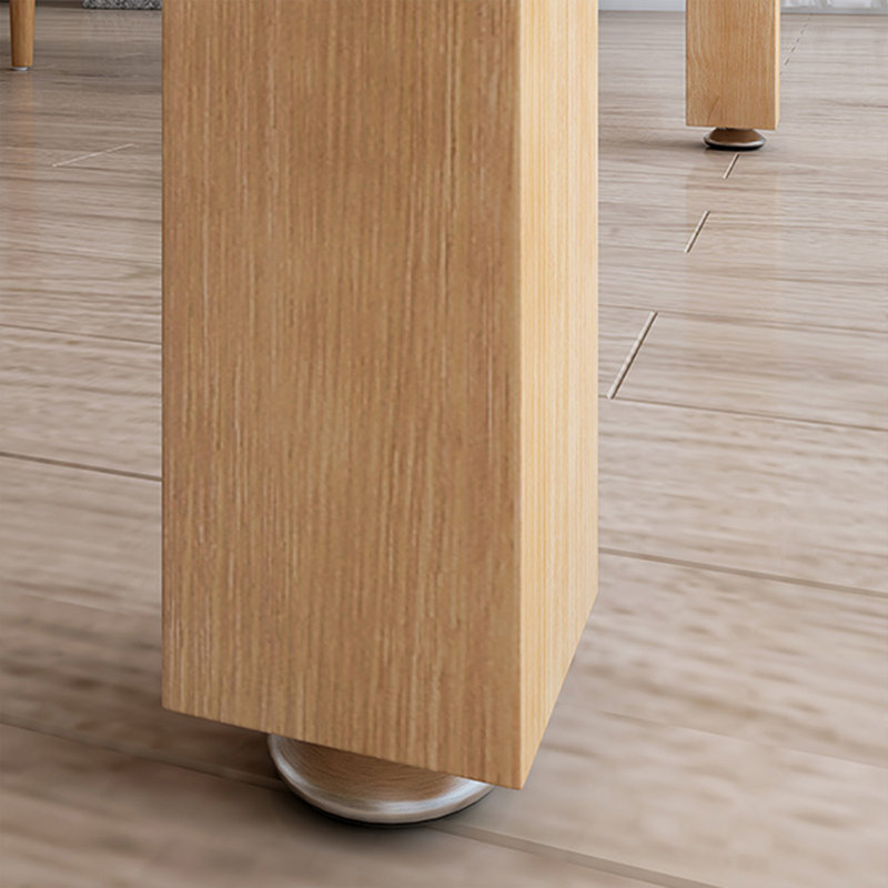 Bureau rectangulaire en bois massif Burlywood, H 29,53 po x l 70,87 po x P 31,5 po