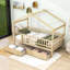Lit de maison avec tiroirs de rangement et toit Ansam-1431430504-1431430510