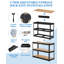 Étagère de garage robuste à 3 niveaux, support de rangement réglable en métal, tablette utilitaire d'une capacité de 1320 lb-737472433