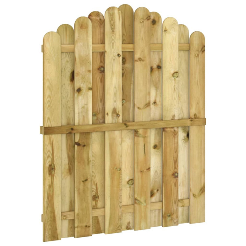 Meinhard 125cm H x 100cm W Green Wood Gate