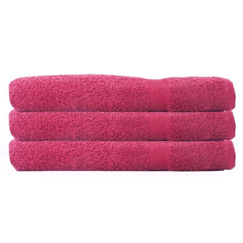 Amella Cotton Lightweight Bath Sheet, Burgundy