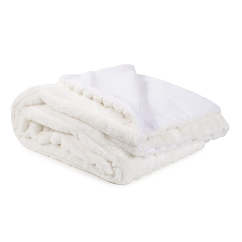 Throw Shar Pei White, White