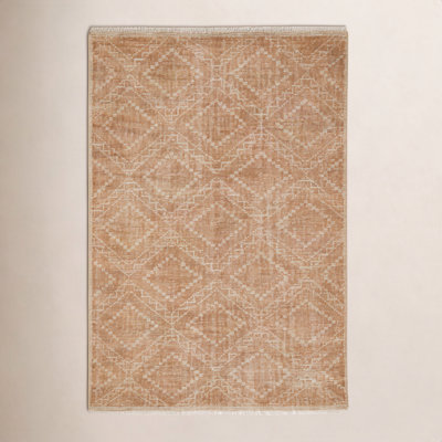 Alfreda Hand-Knotted Geometric Wool Rug