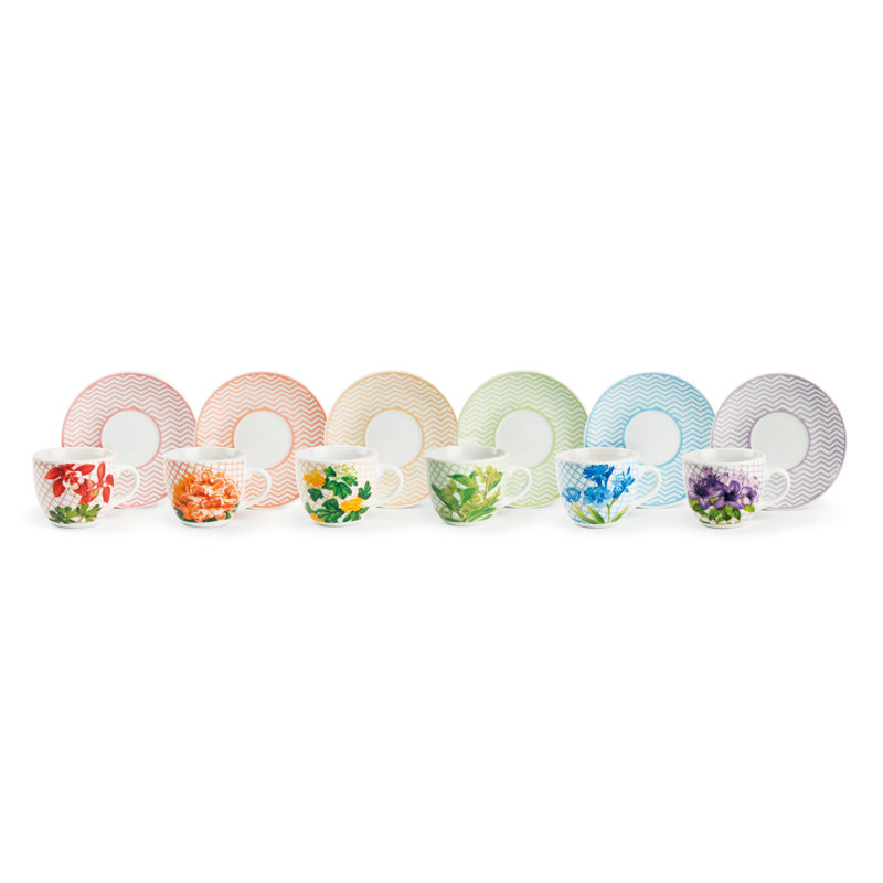 Floral Porcelain Coffee Cup