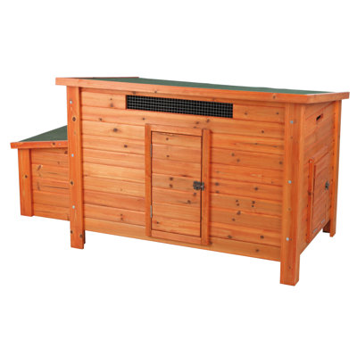 TRIXIE Chicken Coop with Nesting Box, up to 2 Chickens (Standard Size) or 4 Bantams