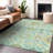 Premium Machine Washable Prisco Mint Rug-250753995