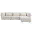 Canapé modulaire rembourré en forme de L 4 pièces avec repose-pieds Cloud-1840962334