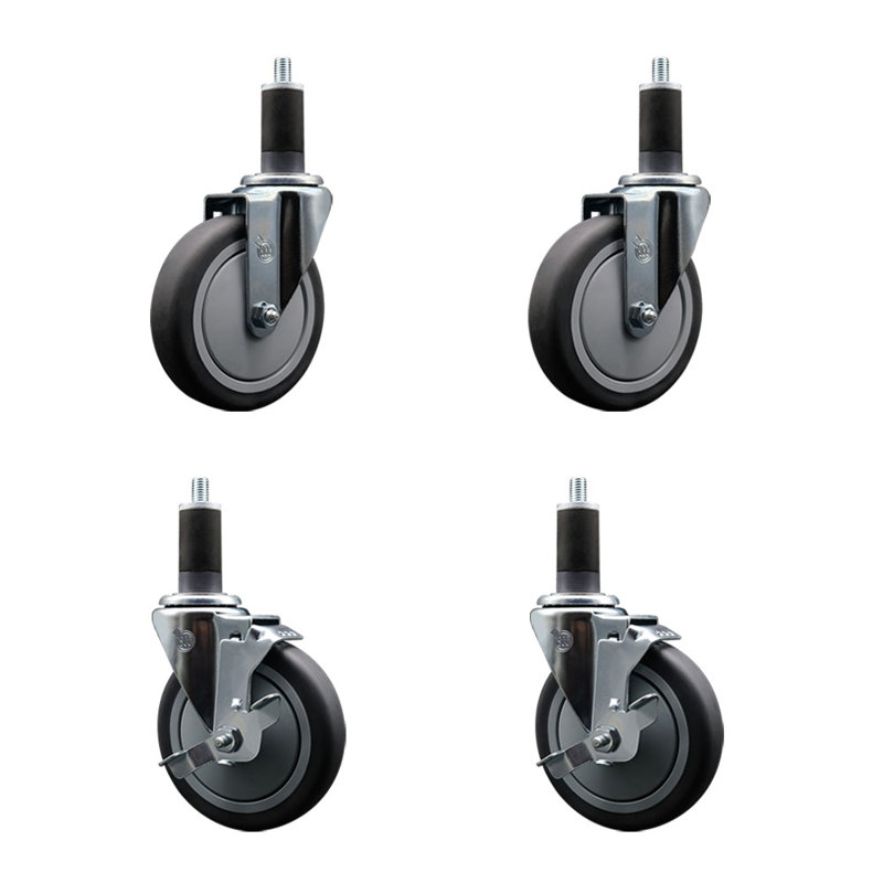 Ensemble de roulettes extensibles en caoutchouc Thermoplastic