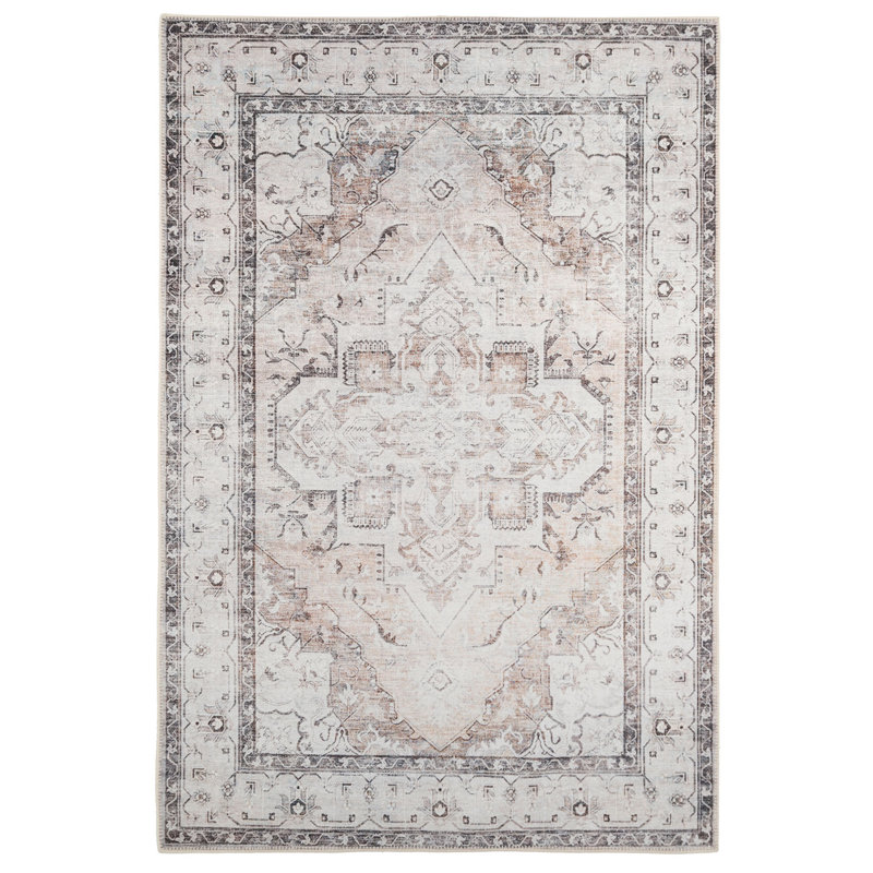 Callium Vintage Look Cotton Area Rug, Rectangle 160cm x 230cm