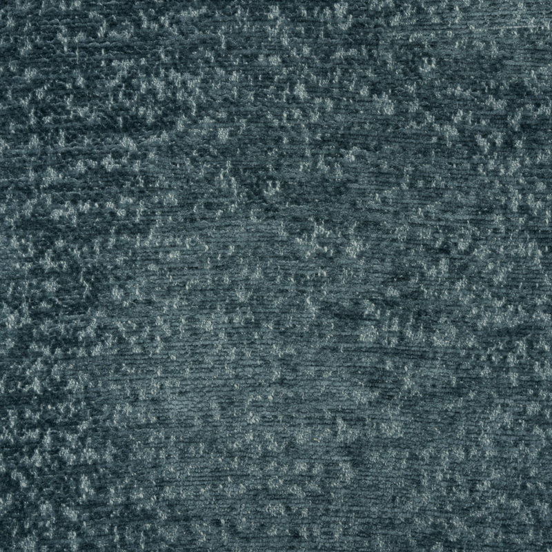 Hutton - Jacquard Solid Upholstery Fabric By The Yard, Denim