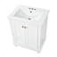 Meuble-lavabo moderne avec charnières à fermeture douce et tablette réglable-131376506