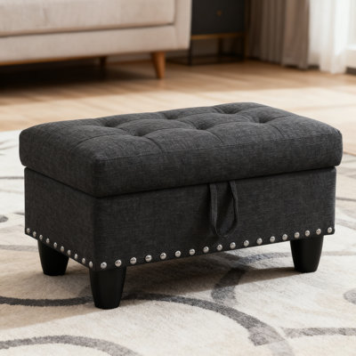 28.5"W Upholstered Ottoman