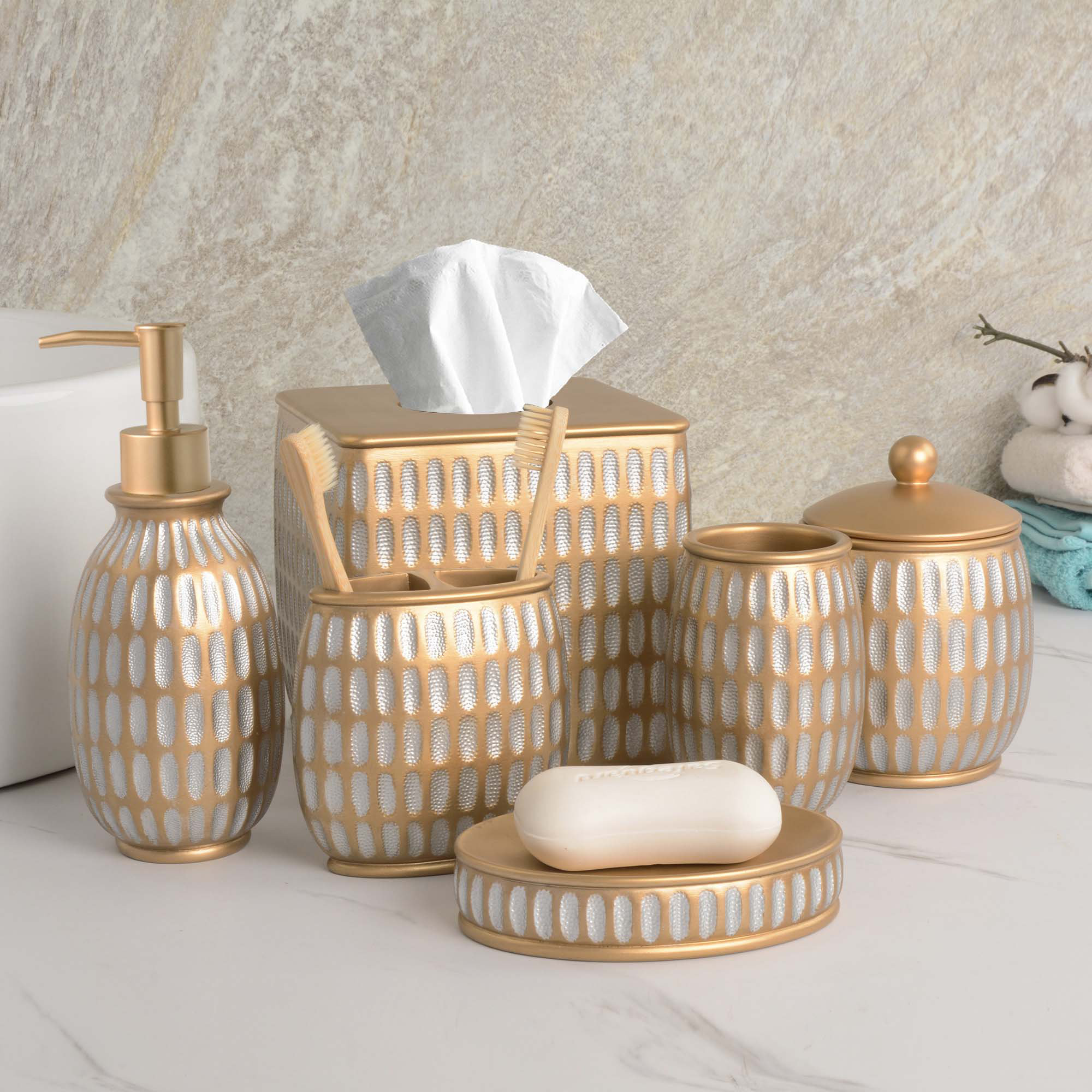 House of Hampton® Dorina 6 Piece Bathroom Accessory Set | Wayfair