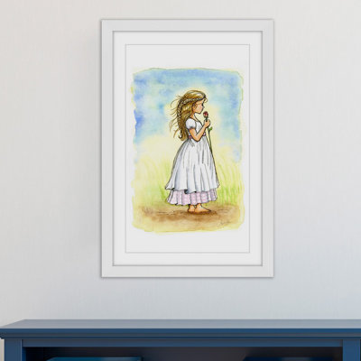 «Rose Girl», reproduction encadrée