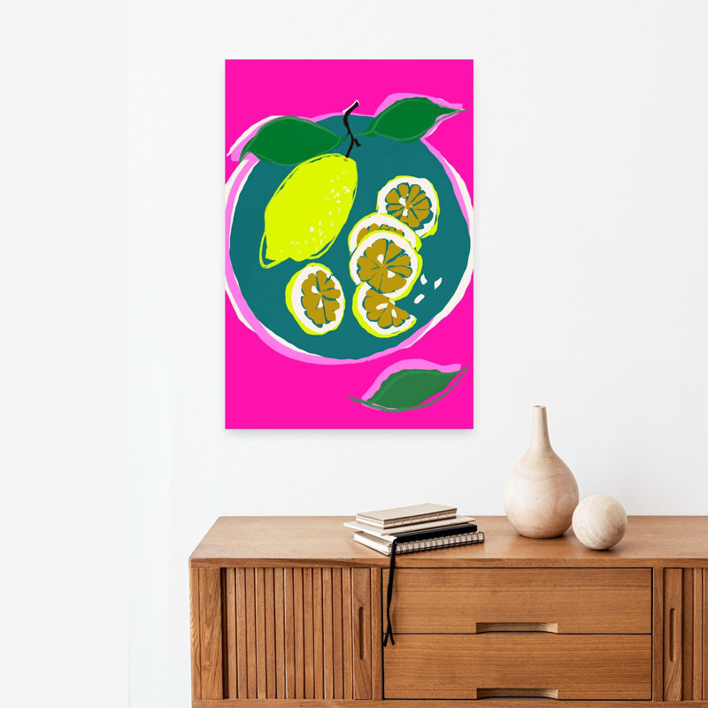 Art mural NeonlemonstillLife, 24" H x 16" W
