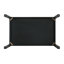 Ensemble de salle à manger 5 pièces noir, table de cuisine rectangulaire au design moderne et chaises en bois massif